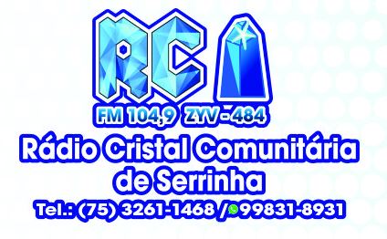 Ouvir rádio online - Rádio Comunitária Cristal 104.9 FM